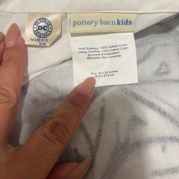 Pottery Barn Kids Superman Pillow Sham 19.5x18 DC Comics Superhero Bedding Decor - Picture 6 of 6